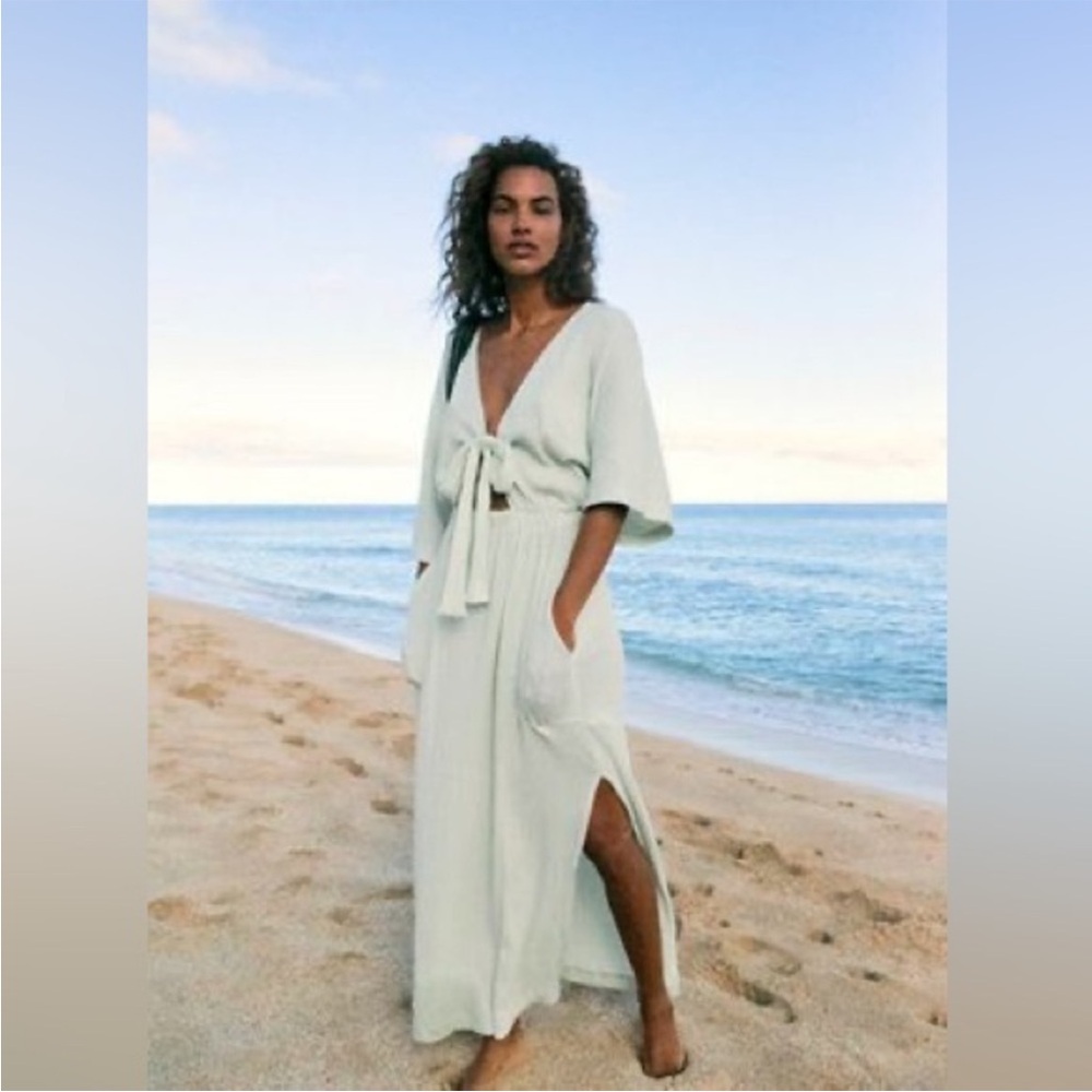 NWT 🆕 Free People Beach Endless Nights Maxi Dress - Mint Green - Small